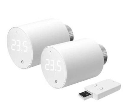 Czujnik inteligentny Shelly Głowica termostatyczna BLU TRV (2 sztuki z centralką) TRVBLU2-pack